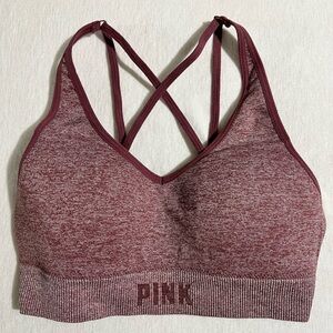 Victoria’s Secret PINK seamless racerback sports bra